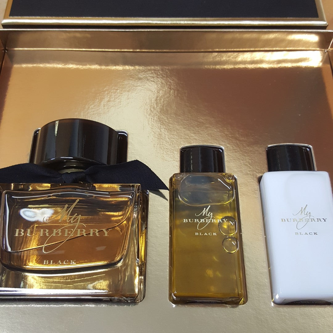 BURBERRY MY BURBERRY BLACK PARFUM 90 ML/3.0 FL.OZ. hot BOX & MINI 2 PCS SET